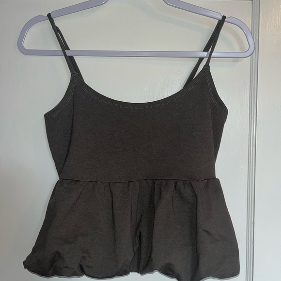 frankee & skylarr Tops - Dark Grey Bubble Tank
